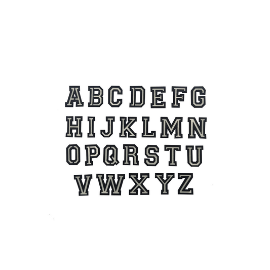 WHITE LETTERS PATCHES (GLOW IN THE DARK)