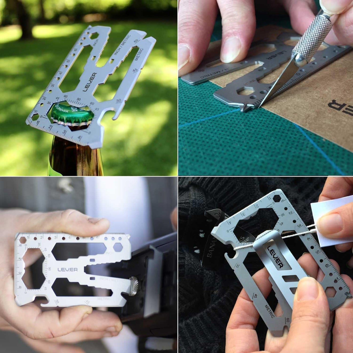 Lever Gear Toolcard Pro - 40 in 1 Credit Card Multitool