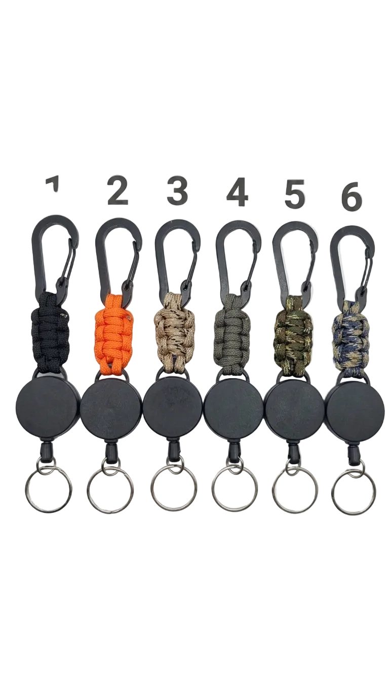Retractable Paracord Keychain