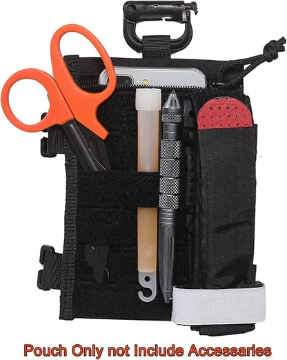 Horizontal Molle Patch Panel Zipper Pouch