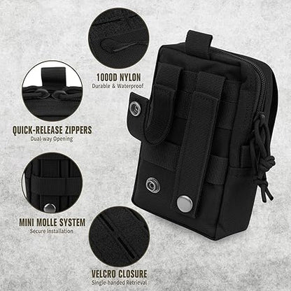 Tactical Molle EDC Pouch,Cellphone Pouch Holder