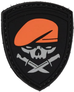 ORANGE SKULL PATCH