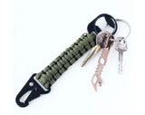 Handcrafted Nylon Rope Clip Lanyard With Bottle Opener Keyring
