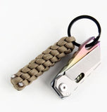 Nylon Rope Handcrafted Box Knot Keychain