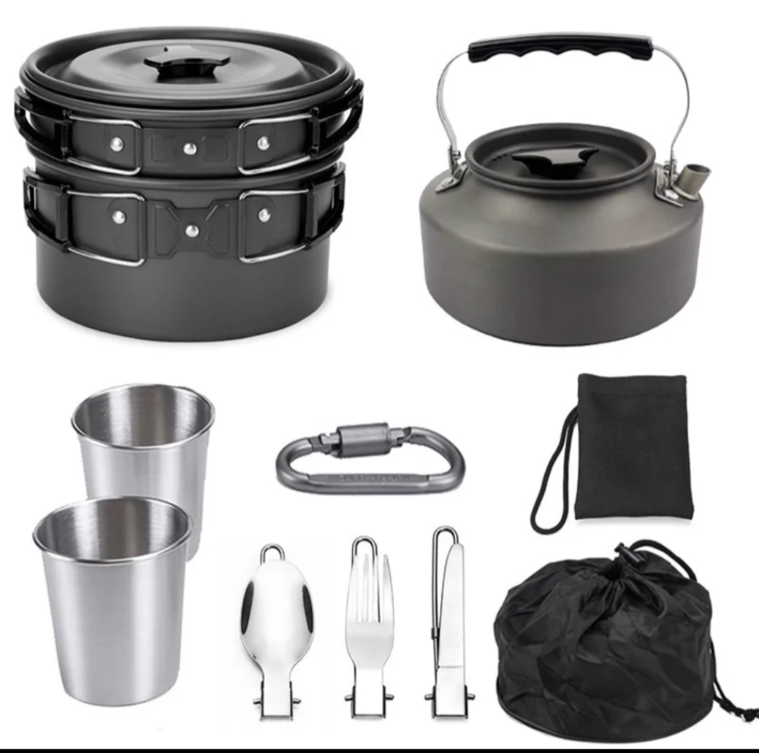 Camping Cookware Set (9 Pieces)