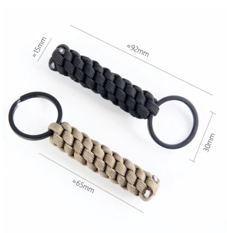 Nylon Rope Handcrafted Box Knot Keychain