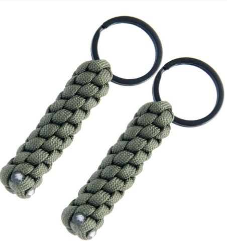 Nylon Rope Handcrafted Box Knot Keychain