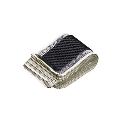 Carbon Fiber Wallet Money Clip for Cash and Credit Card