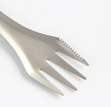3 in 1 Titanium Utility Cutlery Ultra Lightweight Knife Fork Spoon