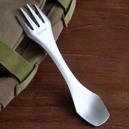 3 in 1 Titanium Utility Cutlery Ultra Lightweight Knife Fork Spoon