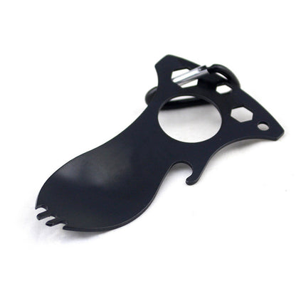 7 in 1 Multitool Black EDC Spork