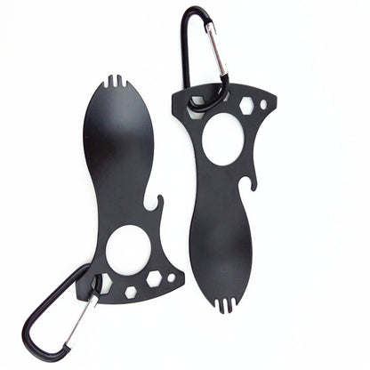 7 in 1 Multitool Black EDC Spork