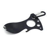 7 in 1 Multitool Black EDC Spork